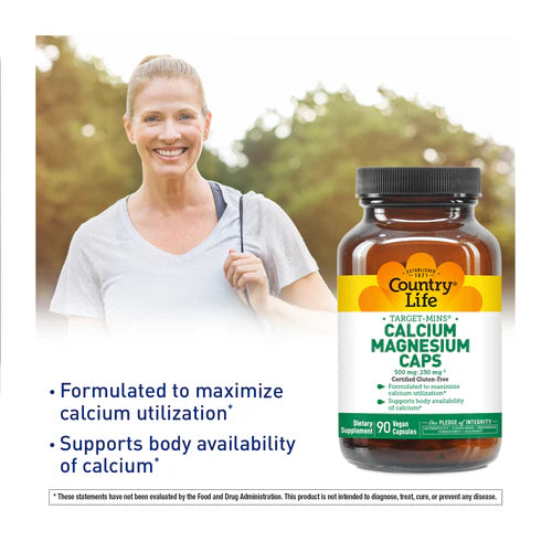 Country Life CALCIUM/MAGNESIUM 90 Vegicaps