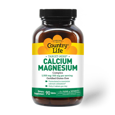 Country Life CALCIUM/MAGNESIUM 1000MG/500MG 90 Tablet