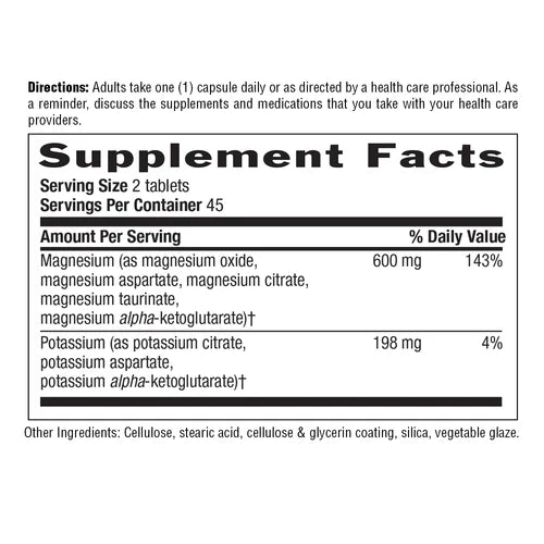 Country Life MAGNESIUM/POTASSIUM ASPARTATE 90 Tablet