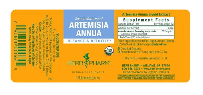 Herb Pharm ARTEMISIA ANNUA EXTRACT (SWEET ANNIE) 1 oz
