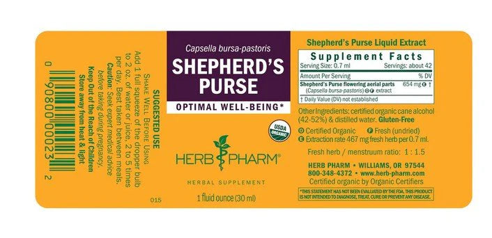Herb Pharm SHEPHERD'S PURSE EXTRACT 1 oz
