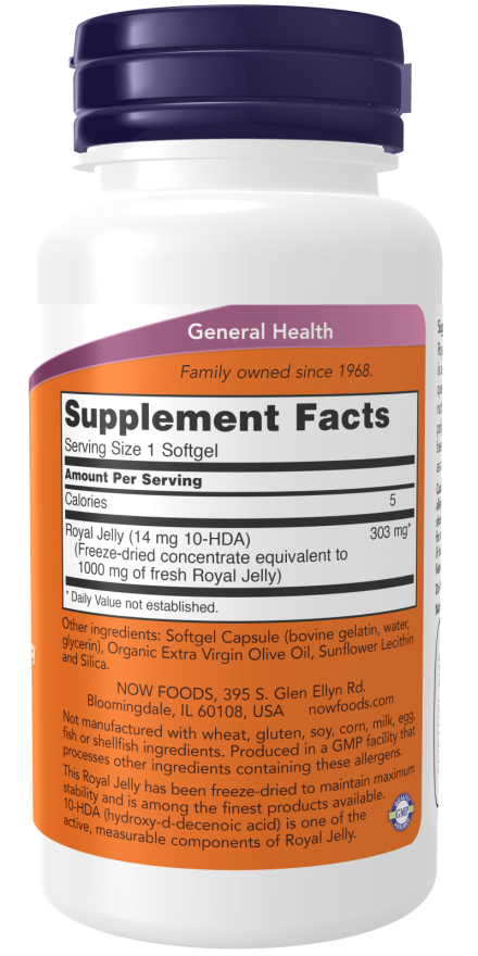 Now ROYAL JELLY 1000mg 60 SGELS