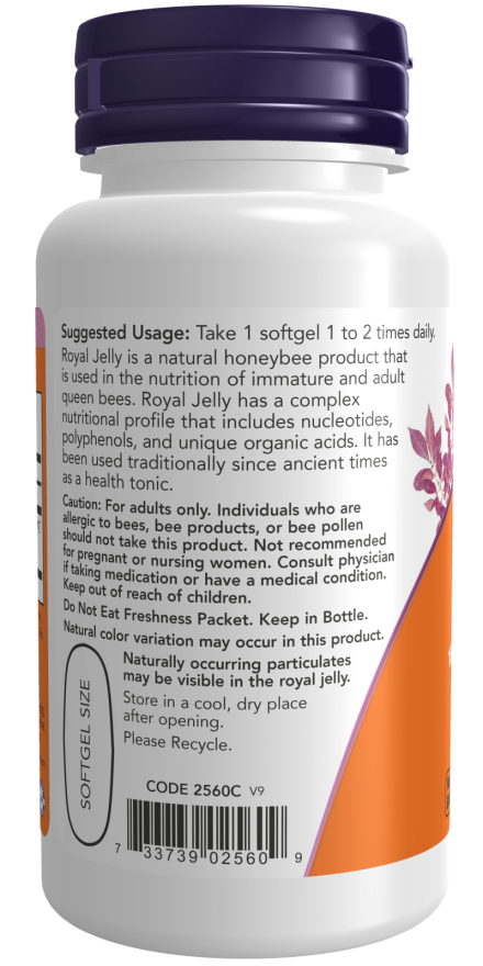 Now ROYAL JELLY 1000mg 60 SGELS