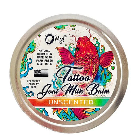 O MY! BATH AND BODY GOAT MILK TATTOO BALM TIN UNSCENTED 2OZ