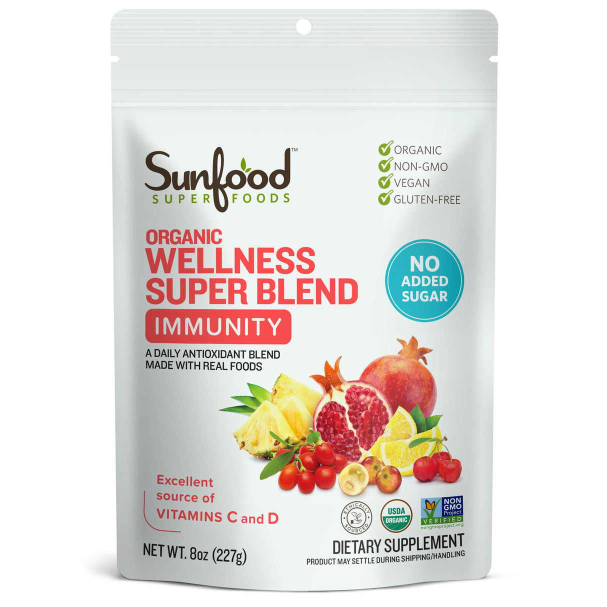 Sunfood Wellness Super Blend, Immunity 8oz