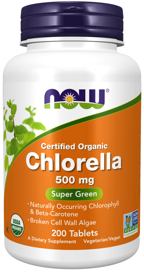 Now ORG CHLORELLA 500mg per tab 200 TABS