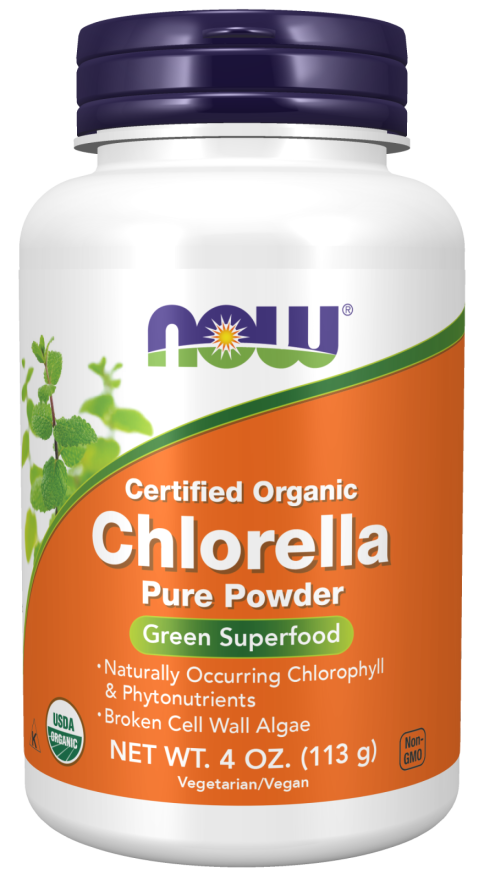 NOW ORGANIC CHLORELLA PURE POWDER