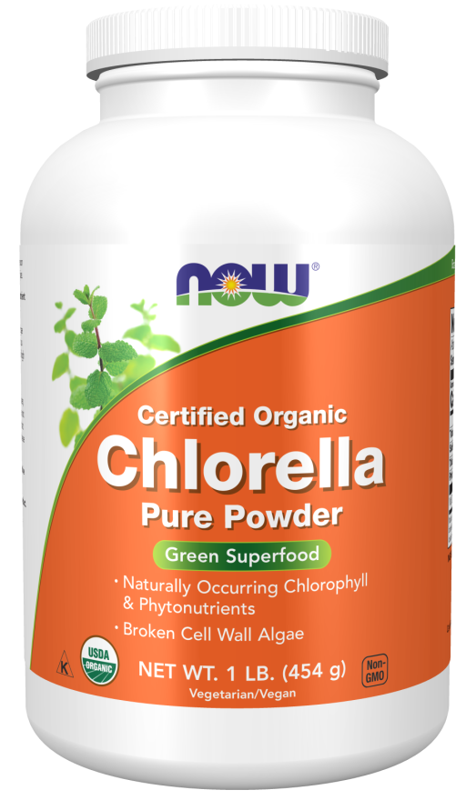 NOW ORGANIC CHLORELLA PURE POWDER