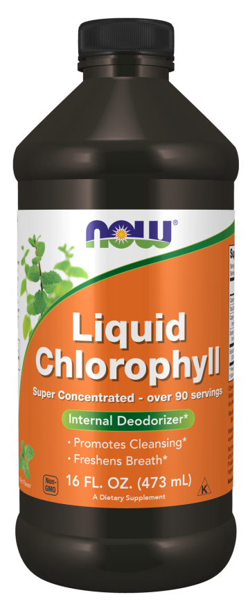 Now LIQ CHLOROPHYLL & MINT 16 OZ