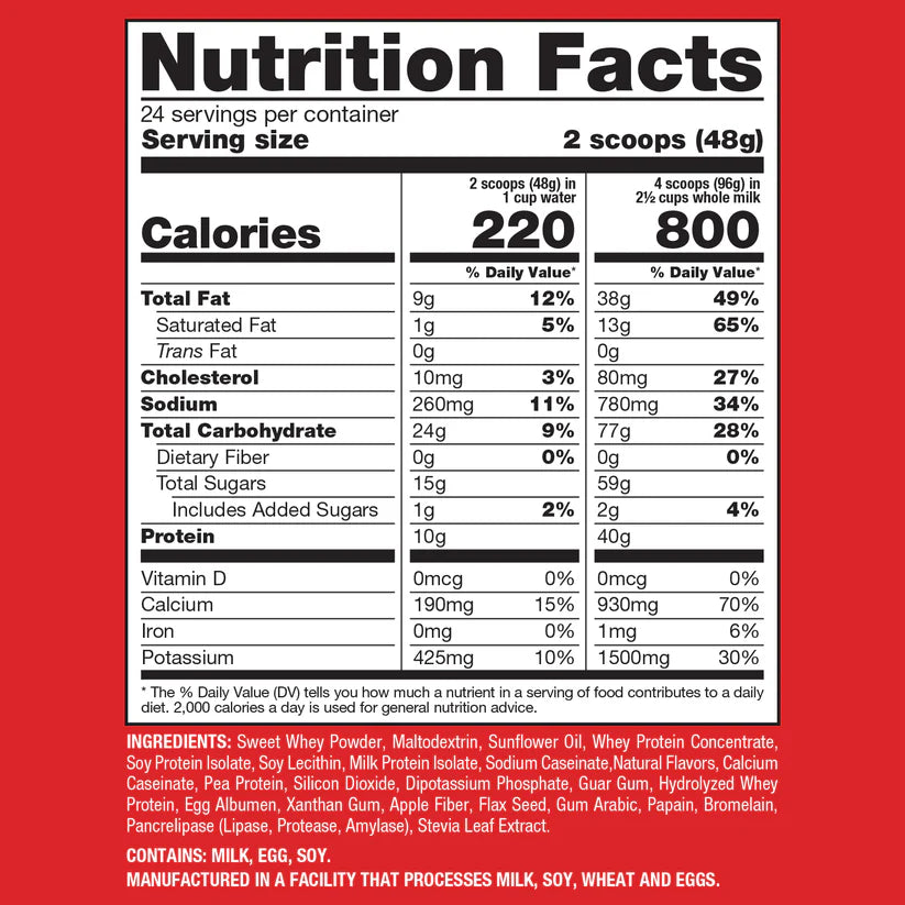 NATURADE WEIGHT GAIN PWD NOSUG VAN 40OZ