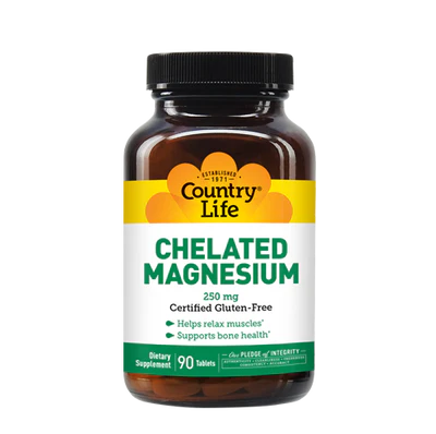 Country Life CHELATED MAGNESIUM 250MG 90 Tablet