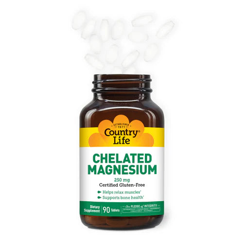 Country Life CHELATED MAGNESIUM 250MG 90 Tablet