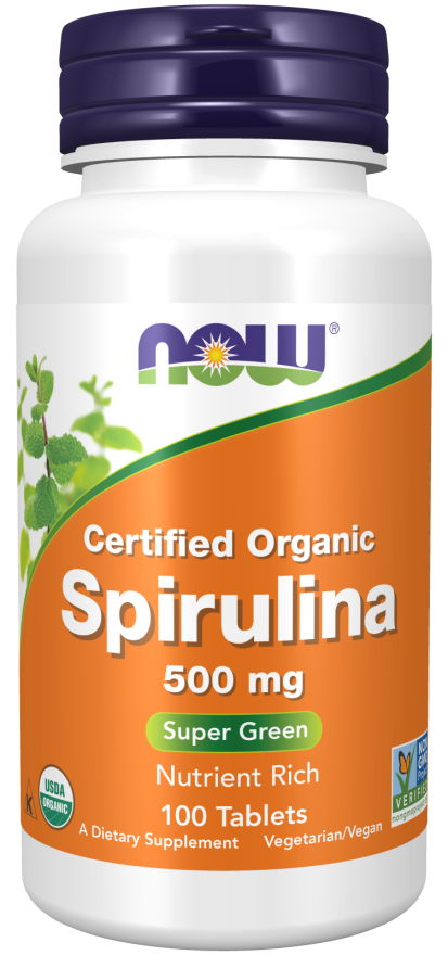 Now ORG SPIRULINA 500mg 100 TABS