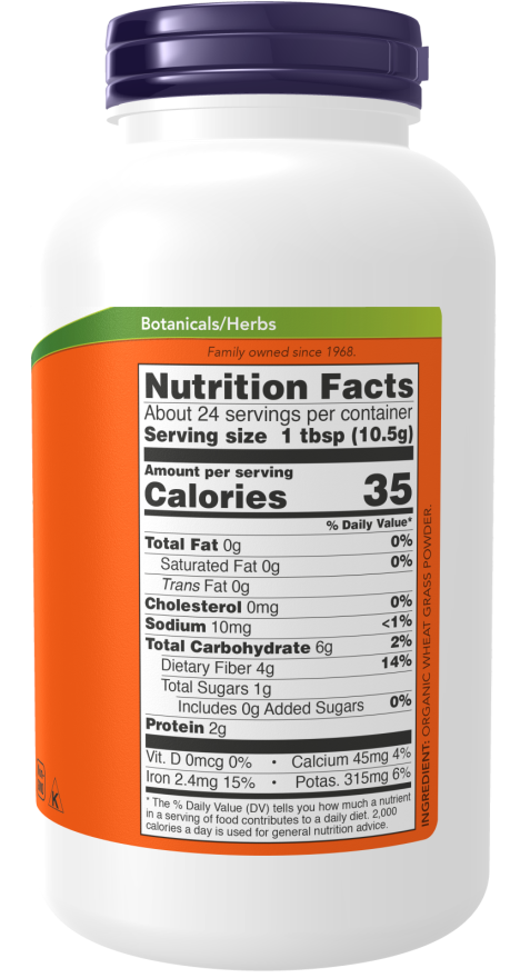 Now WHEAT GRASS POWDER ORG 9oz