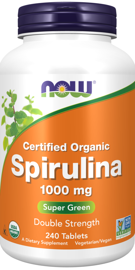 Now ORG SPIRULINA 1000 mg 240 TABS
