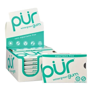 PUR GUM Wintergreen Gum 9 Pieces