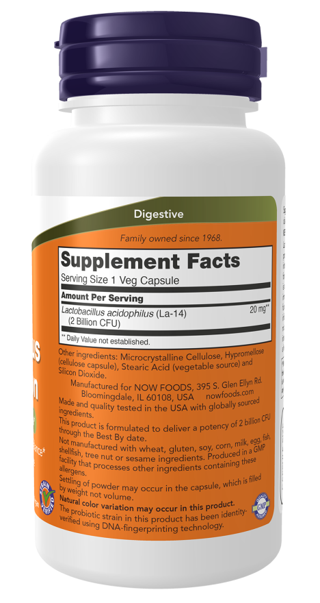 Now ACIDOPHILUS 2 BILLION 250 VCAPS