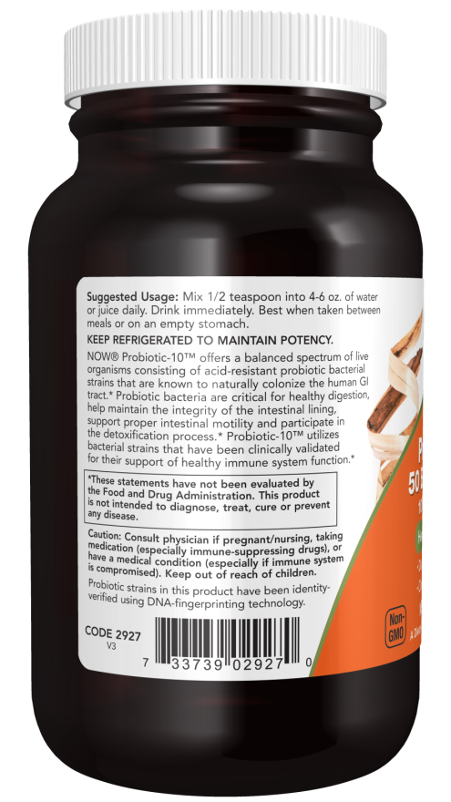 Now PROBIOTIC-10 50 BILLION POWDER 2 OZ