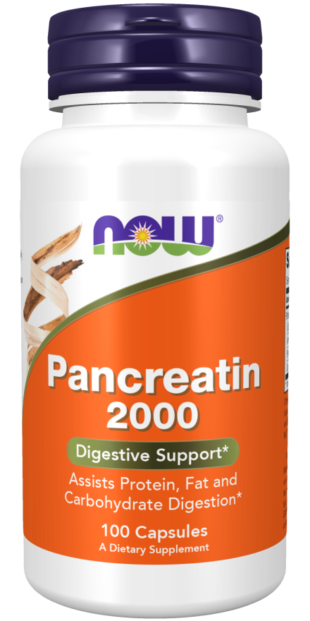 Now PANCREATIN 2000 (200mg 10X) 100 CAPS