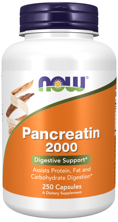 Now PANCREATIN 2000 (200mg 10X) 250 CAPS