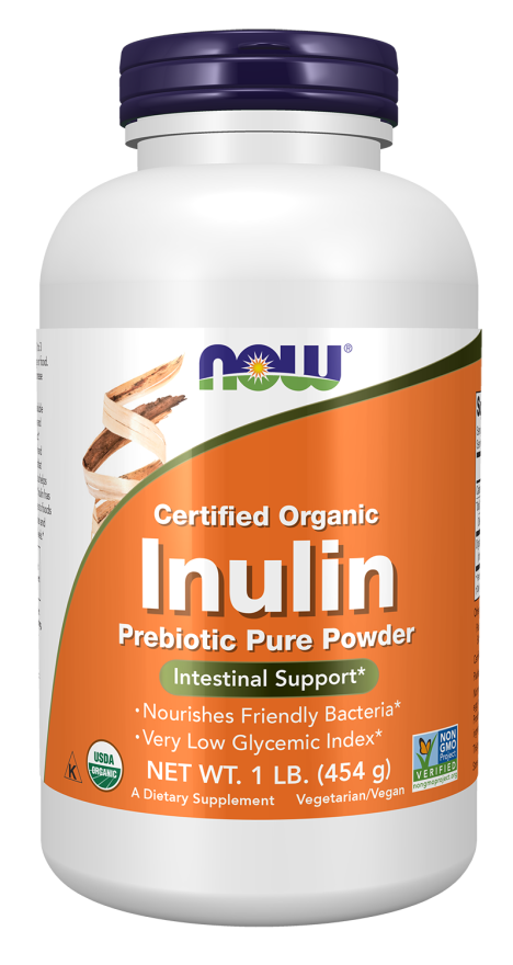 Now ORG INULIN POWDER 1 LB