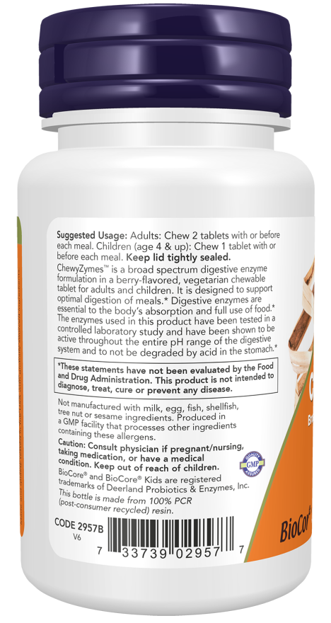 Now CHEWYZYMES 90 CHEWABLES