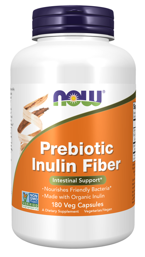 Now PREBIOTIC INULIN FIBER 180 VCAPS