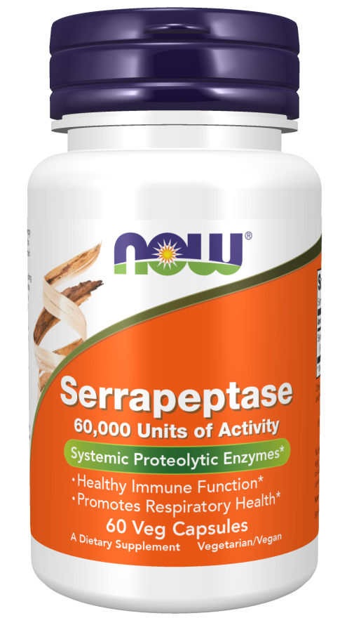 Now SERRAPEPTASE 60,000 SU 60 VCAPS