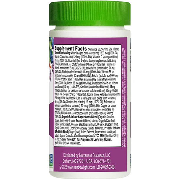Rainbow Light HIGH POTENCY PRENATAL ONE NON-GMO 30CT (ORIGINAL PID: 21724)