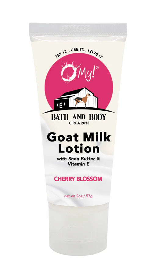 O MY! BATH AND BODYGOAT MILK LOTION CHERRY BLOSSOM 12OZ