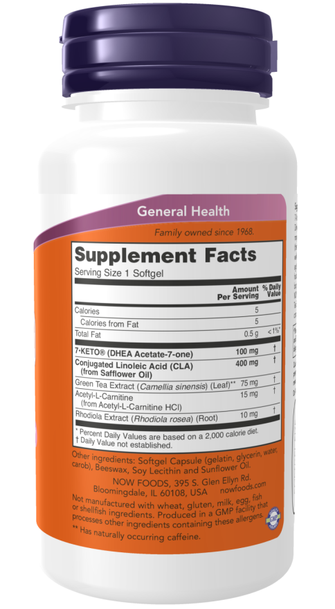 Now 7-KETO 100MG LEANGELS 120 SGELS