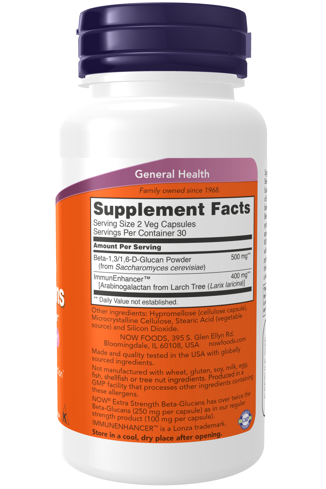 Now BETA 1,3/1,6 GLUCAN 60 VCAPS