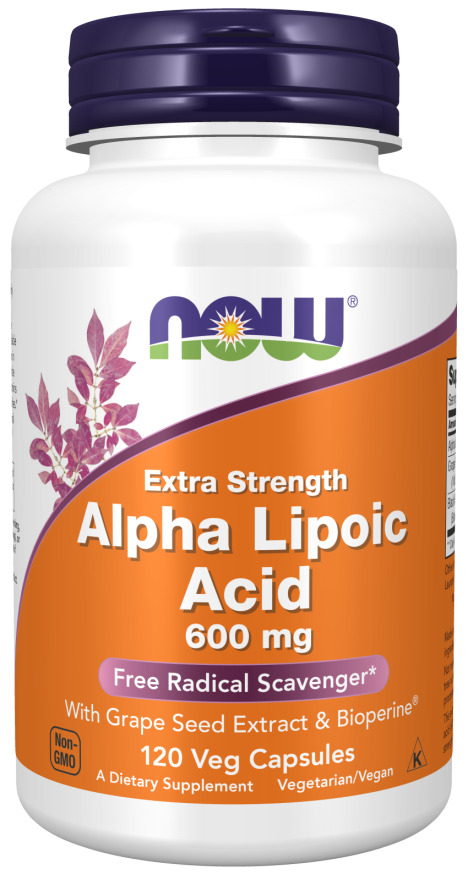 Now ALPHA LIPOIC ACID 600mg 120 VCAPS