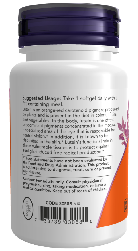 Now LUTEIN 10 MG (FROM ESTERS) 120 SGELS