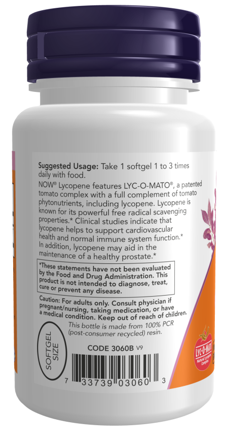 Now LYCOPENE 10mg 120 SGELS