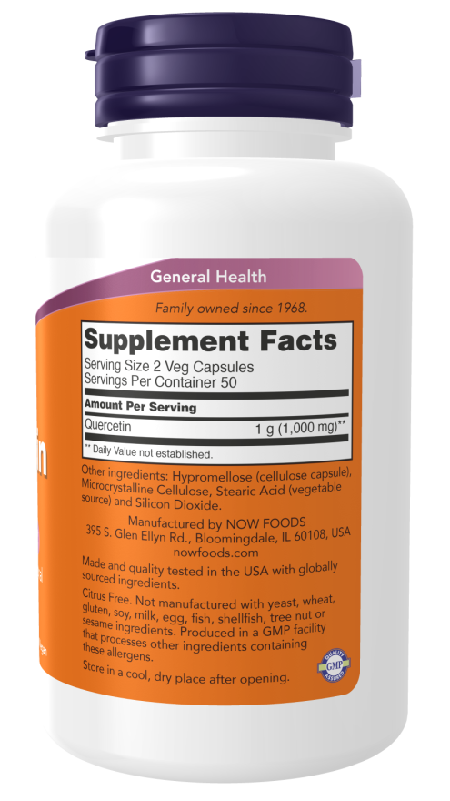 Now QUERCETIN 500MG 100 VCAPS