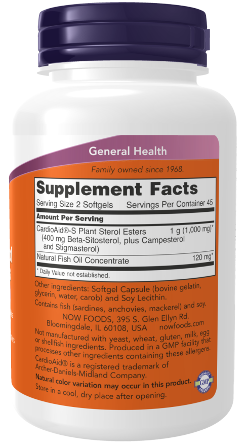 Now BETA-SITOSTEROL PLANT 180 SGELS