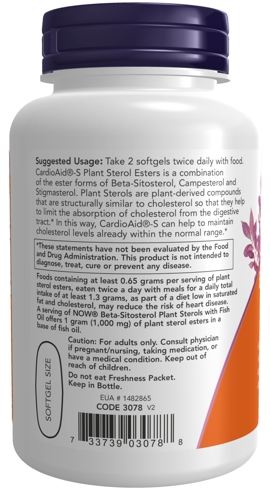 Now BETA-SITOSTEROL PLANT 180 SGELS