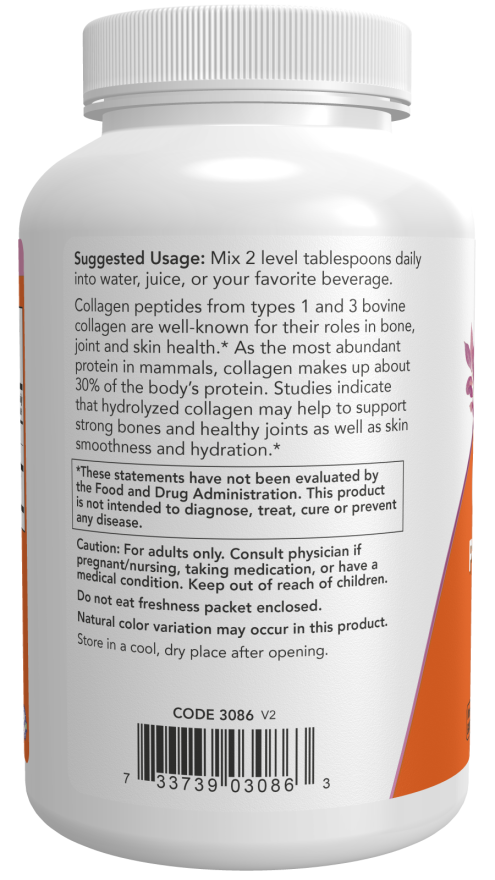 Now COLLAGEN PEPTIDES POWDER 8 OZ