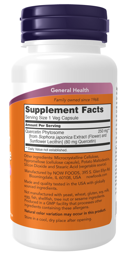 Now QUERCETIN PHYTOSOME 250MG 90 VCAPS