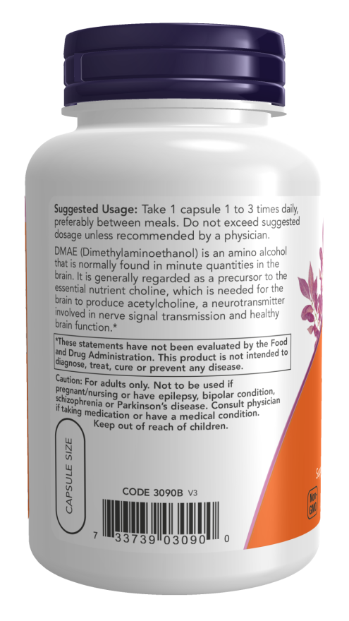 Now DMAE 250MG 100 VCAPS