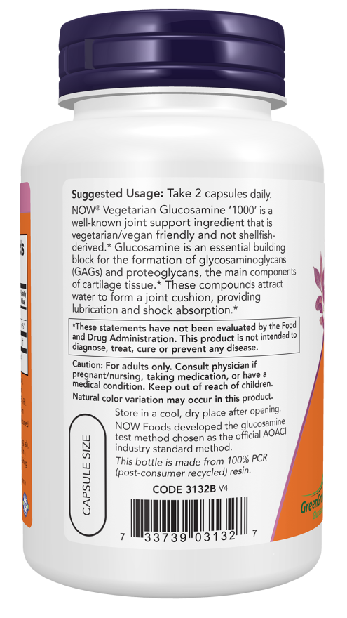 Now VEG GLUCOSAMINE 1000MG 90 VCAPS