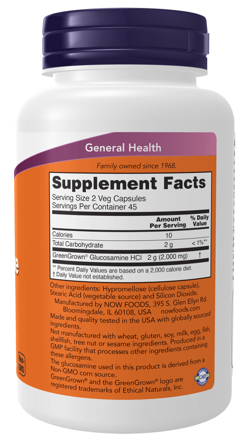 Now VEG GLUCOSAMINE 1000MG 90 VCAPS