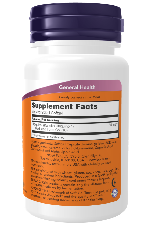 Now CoQH-CF UBIQUINOL 60 SGELS