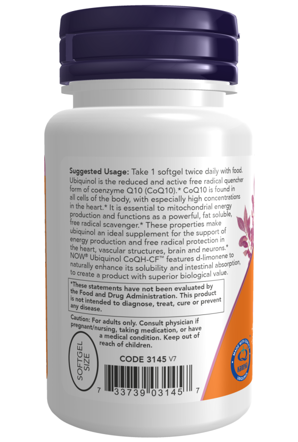 Now CoQH-CF UBIQUINOL 60 SGELS