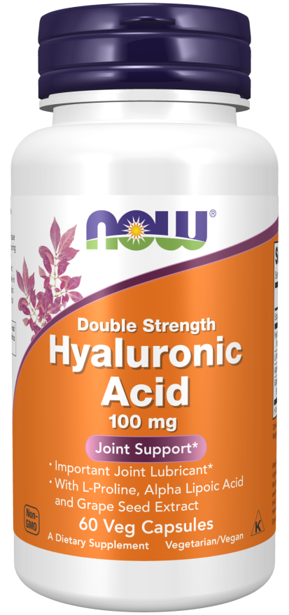 Now HYALURONIC ACID 100MG 2X PLUS 60 VCAPS