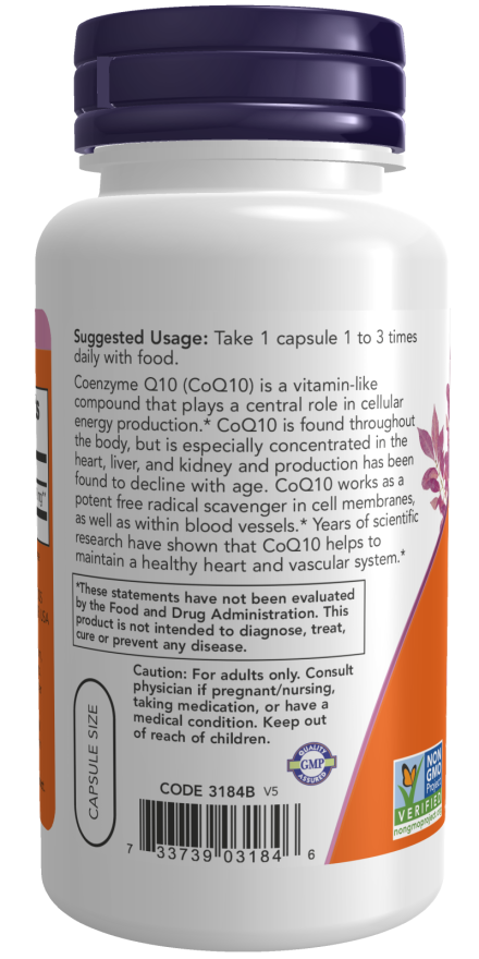 Now CoQ10 30mg 120 VCAPS