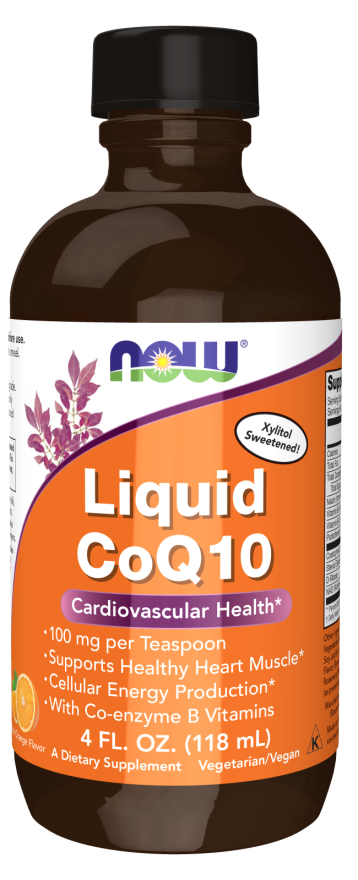 Now Liquid CoQ10 Orange Flavor 4 OZ