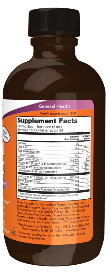 Now Liquid CoQ10 Orange Flavor 4 OZ