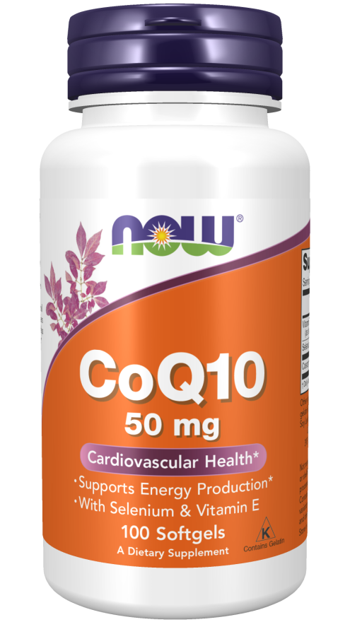 Now CoQ10 50mg + VIT E 100 SGELS